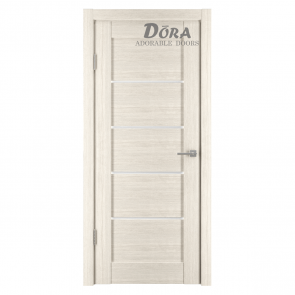 Dora Horizontal-1 Durvju Komplekts - Vērtne, Kārba, 2 Eņģes, Ar Polipropilēna Pārklājumu, Kapučīno O60x200cm